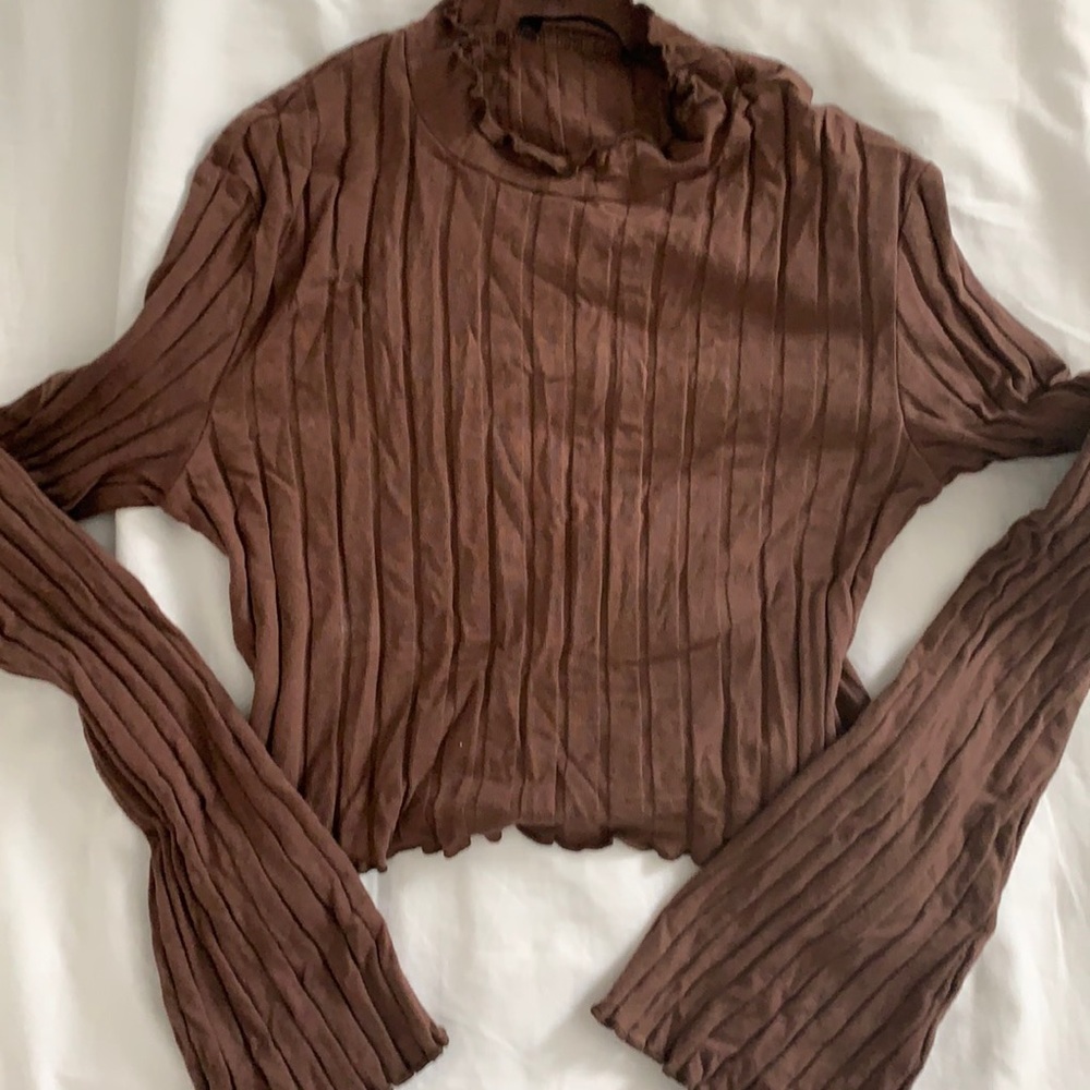 Brown XS Shein Longsleeve Shirt